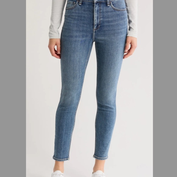rag & bone high rise Blue Skinny Jeans